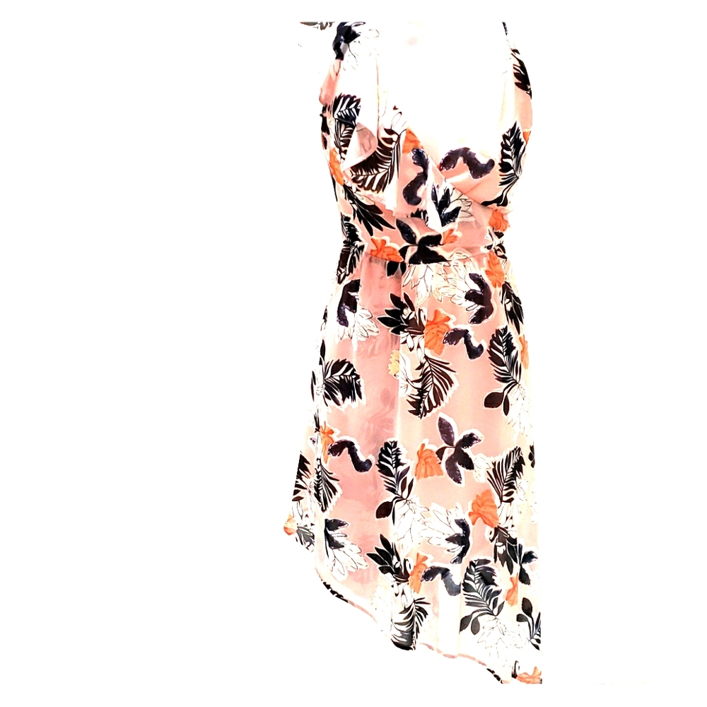 Pink floral dress